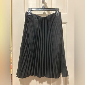 J Crew Accordian Pleated Black Womens Skirt Size XXS